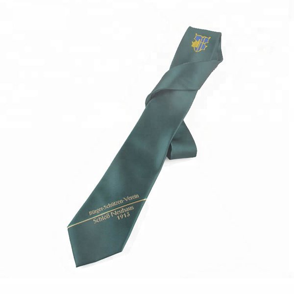 素面墨綠色寬版領帶_2